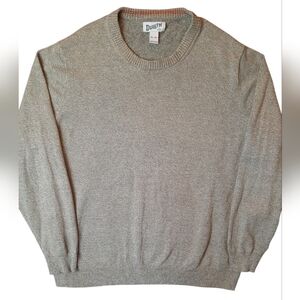 Duluth Sweater Mens 2XL Tall Tan Gray Streetwear Outdoor Travel Casual Comfort